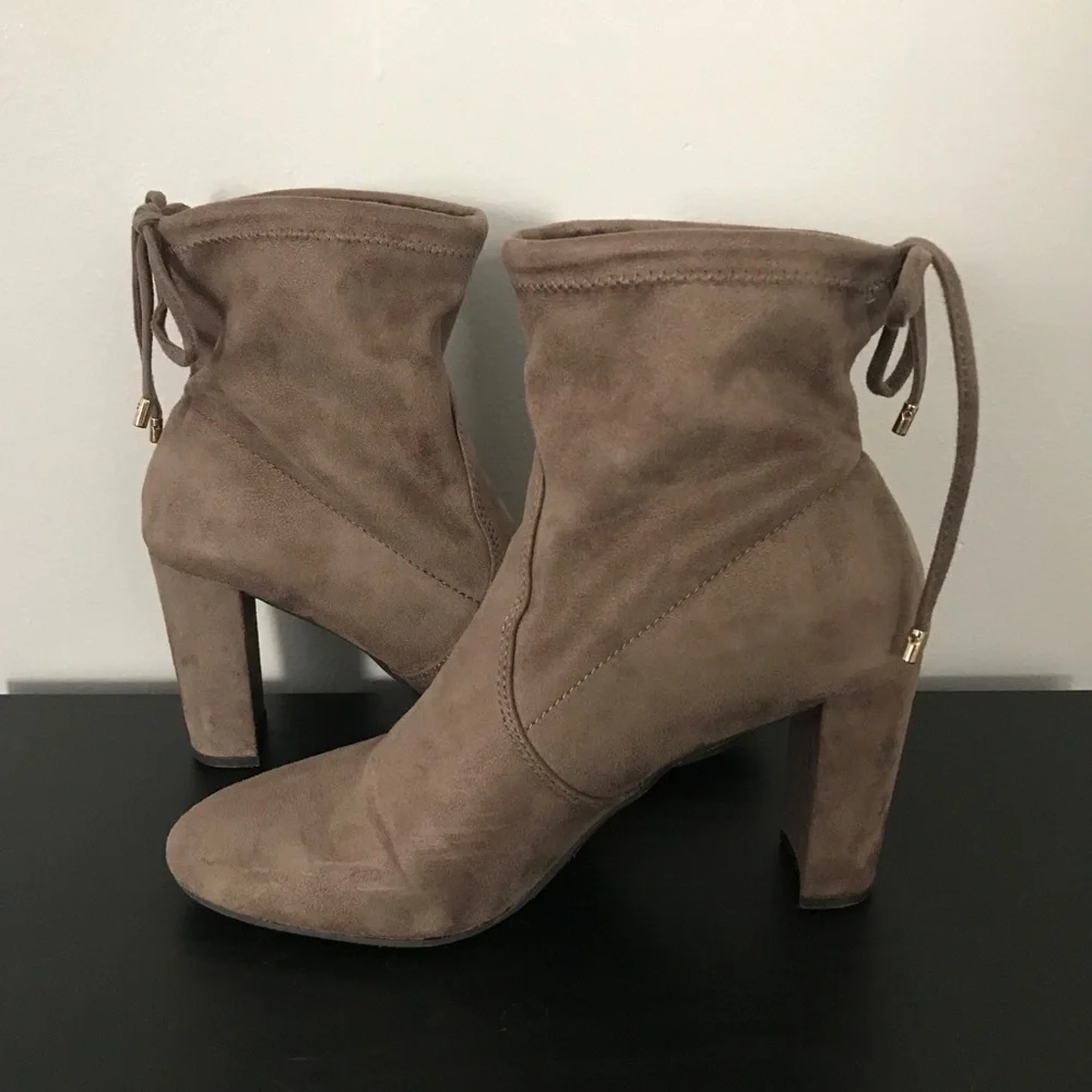 Taupe Ankle 3.5 inch ankle booties